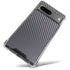 Silver Carbon Fiber Specialty Texture Material Google Pixel 8a Clear Case